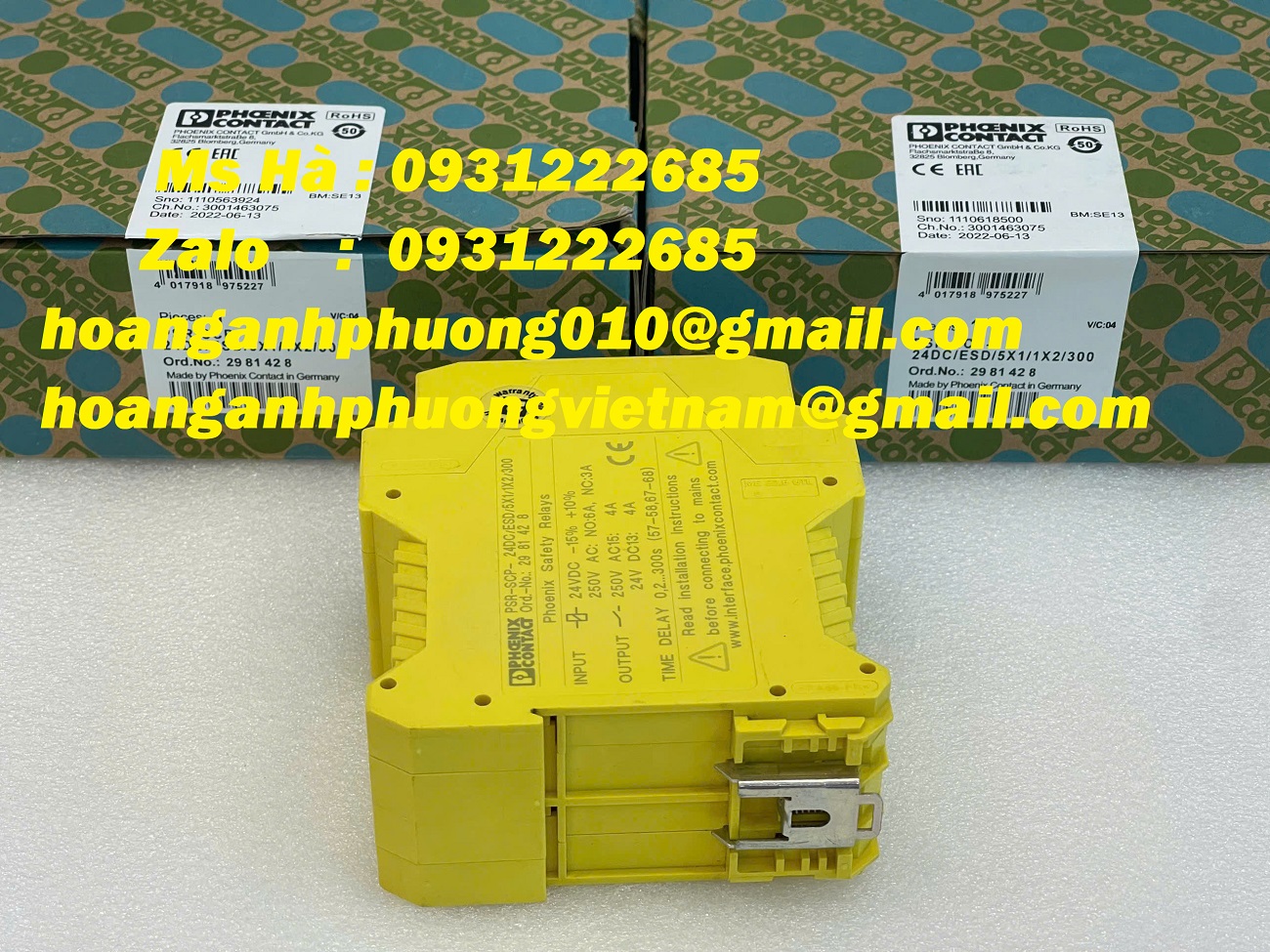 Rờ le an toàn PSR-SCP-24DC/ESD/5X1/1X2/300 Phoenix contact